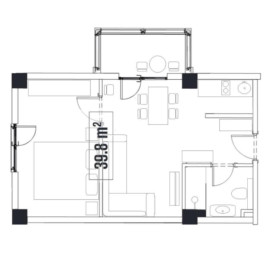 Mountain View 1Br Apartment 101 - Loft 1 Gudauri Exteriör bild